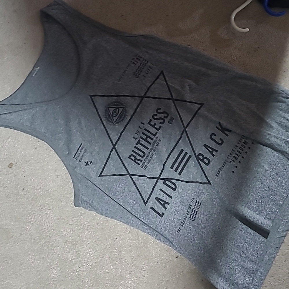 Grey tank medium men